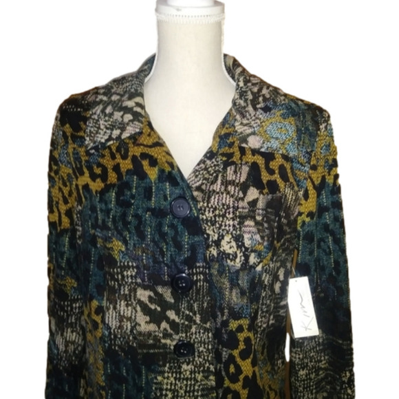 Kim Rogers Petite Multi-Color Animal Print Jacket - Picture 5 of 11